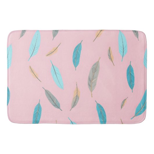 Popular Feathers Luxury Boho Collection Badmat (Voorkant)
