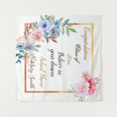 Popular Floral Customize Gold Tapestry Wandkleed (Voorkant (horizontaal))