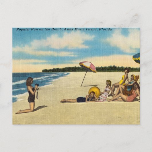 Popular Fun, Ana Maria Island, Florida Briefkaart (Voorkant)