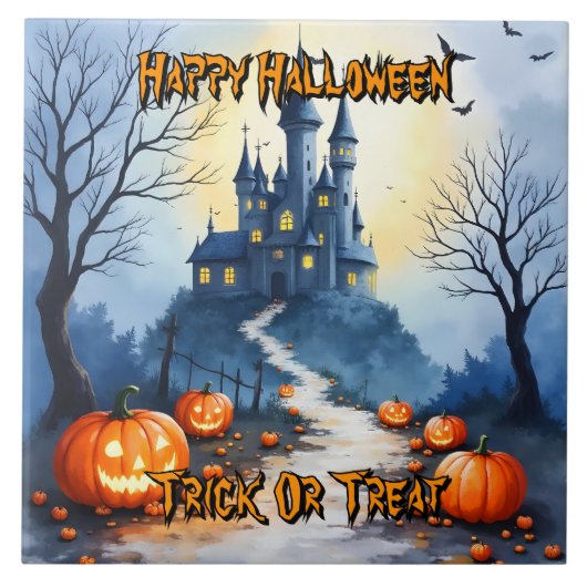 Popular Halloween Spooky Cute Collection Tegeltje (Voorkant)