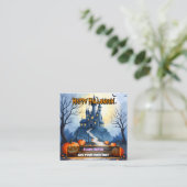 Popular Halloween Spooky Cute Collection Vierkante Visitekaartje (Staand voorkant)