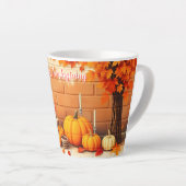Popular Happy Thanksgiving Beautiful Fall Latte Mok (Rechterhoek)