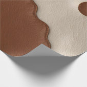 Popular Luxury Elegant Faux Cow Leather Collection Cadeaupapier (Hoek)