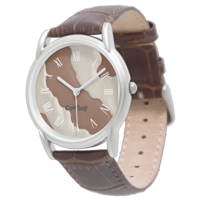 Popular Luxury Elegant Faux Cow Leather Collection Horloge (Gekanteld)