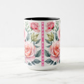 Popular Luxury Pink Roses Beautiful Collection Mok (Midden)