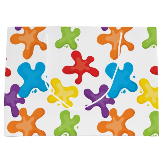 Popular Paint spzweeft artiest party gift bag Large Cadeautasje (Voorkant)