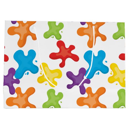 Popular Paint spzweeft artiest party gift bag Large Cadeautasje (Achterkant)