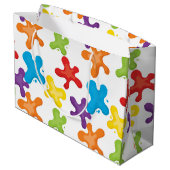 Popular Paint spzweeft artiest party gift bag Large Cadeautasje (Achterkant Gekanteld)