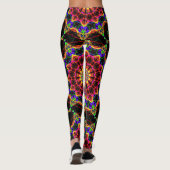 Popular Psychedelic Pattern Leggings (Achterkant)
