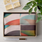 Popular Retro Abstract Squares Collectie Tissuepapier (Geschenk)