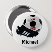 Popular soccer design template ronde button 4,0 cm (Voorkant /achterkant)