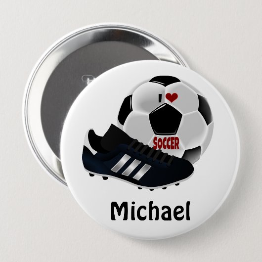 Popular soccer design template ronde button 4,0 cm (Voorkant /achterkant)