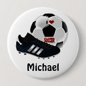 Popular soccer design template ronde button 4,0 cm (Voorkant)