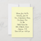 Popular  Style Graduation Invitations 2012 Kaart (Achterkant)