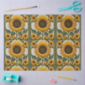 Popular Sunflowers Beautiful Collection Tissuepapier (Craft)