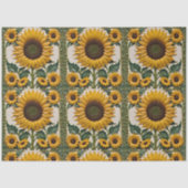 Popular Sunflowers Beautiful Collection Tissuepapier (Voorkant)