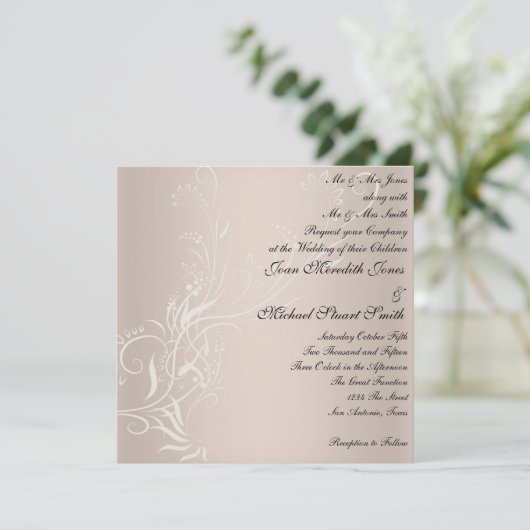 Popular Wedding Invitation Kaart (Staand voorkant)
