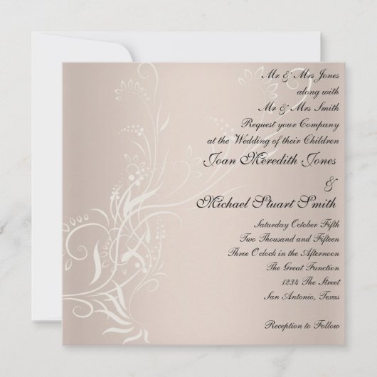 Popular Wedding Invitation Kaart (Voorkant)