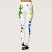 Populära leggings vita med tekst samiska tecken (Achterkant)