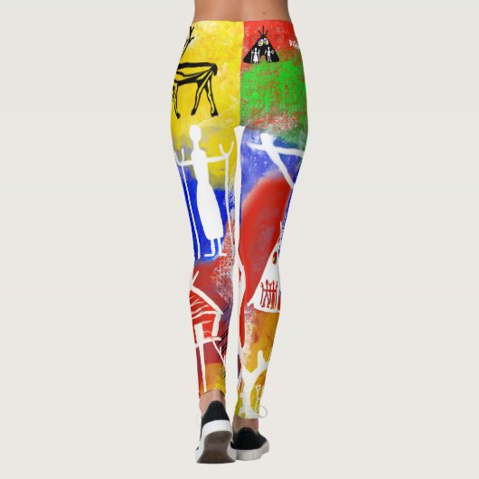 Populära samiska mönster leggings (Achterkant)