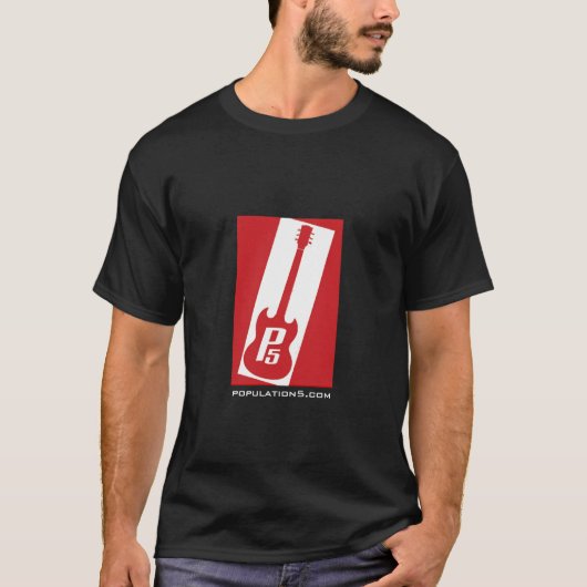 Populatie 5 T-shirt - Gepersonaliseerd (Voorkant)