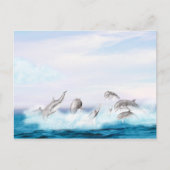 Populatie-dolfijnen Briefkaart (Voorkant)