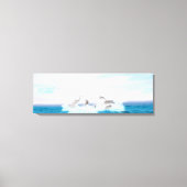 Populatie-dolfijnen Canvas Afdruk (Voorkant)