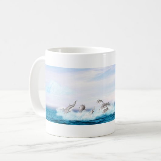 Populatie-dolfijnen Koffiemok (Voorkant links)