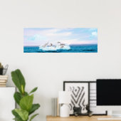 Populatie-dolfijnen Poster (Thuiskantoor)