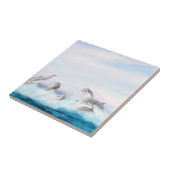 Populatie-dolfijnen Tegeltje (Zijkant)