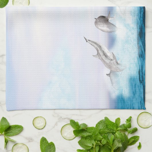 Populatie-dolfijnen Theedoek (Gevouwen)