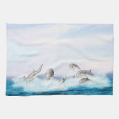 Populatie-dolfijnen Theedoek (Horizontaal)