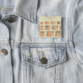 Populatie per staat in de VS Vierkante Button 5,1 Cm (In situ)