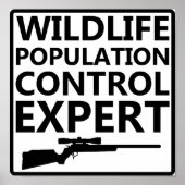 Populatie sturing Funny Hunting Poster (Voorkant)