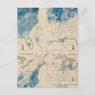 Populatie Verenigde Staten telling 2 Briefkaart