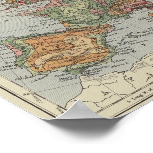 Population Density | European Map Poster (Hoek)