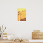 Populieren en een toren. poster (Keuken)