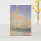 Populieren, impressionistisch landschap, Claude Mo Kaart (Gele Bloem)