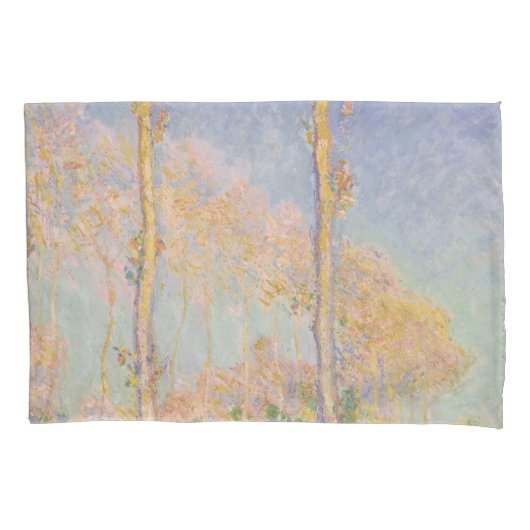 Populieren, impressionistisch landschap, Claude Mo Kussensloop (Voorkant)