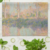 Populieren, impressionistisch landschap, Claude Mo Theedoek (Gevouwen)