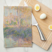 Populieren, impressionistisch landschap, Claude Mo Theedoek (Quarter Fold)