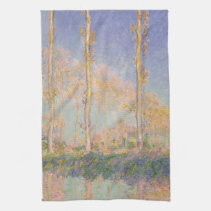 Populieren, impressionistisch landschap, Claude Mo Theedoek