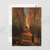 Populieren in Autumn Van Gogh Fine Art. Briefkaart (Voorkant / Achterkant)