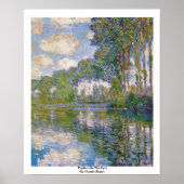 Populieren in de ECB door Claude Monet Poster (Voorkant)