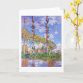 Populieren in de zon, Monet Kaart (Gele Bloem)