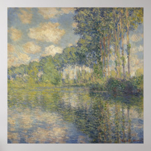 Populieren langs de Epte - Monet Poster