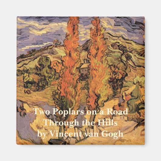 Populieren langs weg door heuvels door Vincent van Magneet (Voorkant)