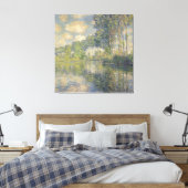Populieren op de Epte - Monet Canvas Afdruk (Insitu (Slaapkamer))