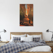 Populierenlaan in de herfst, Vincent van Gogh Canvas Afdruk (Insitu (Slaapkamer))