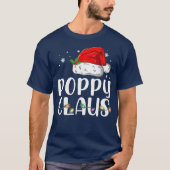 Popy Claus Santa Kerstmis Matching Familie T-shirt (Voorkant)